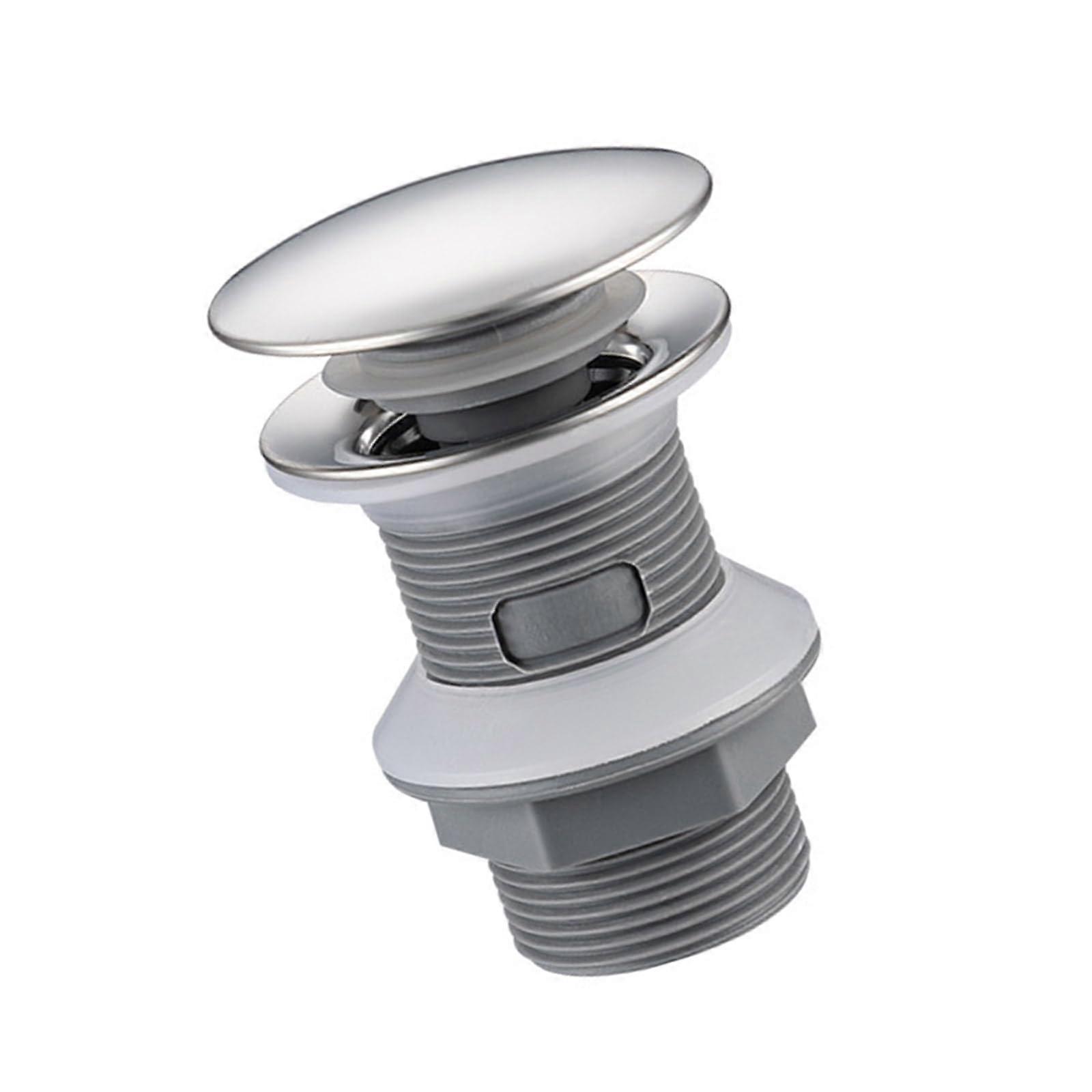 Bathroom Sink Stopper Bounce Type Sink Drain Plug with Rustproof Design for Basin Drain Holes