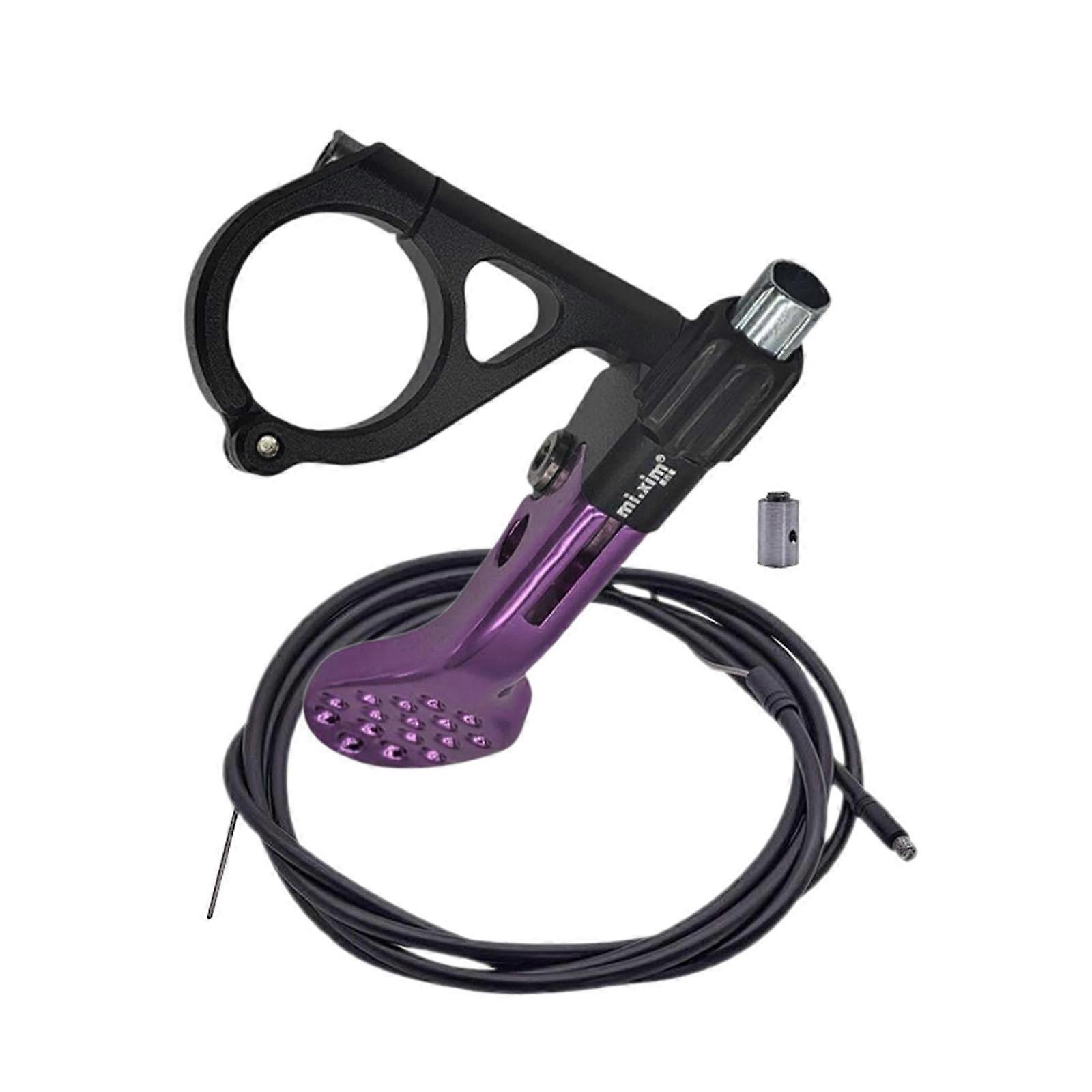 Dropper Seatpost Lever with Cable for 22.2mm Handlebars Aluminum Alloy Remote Kit