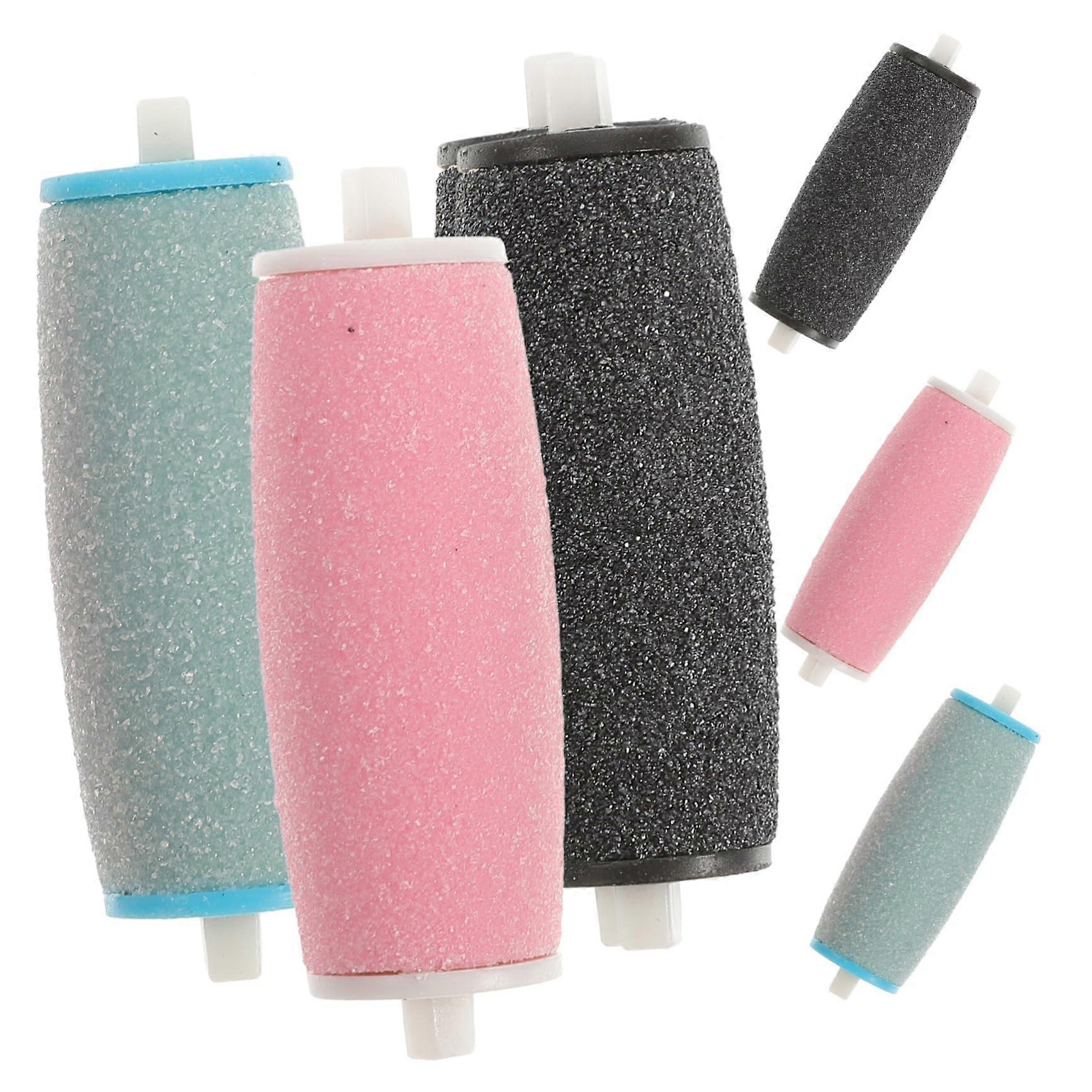 Foot Pedicure Roller Replacement Heads 6pcs Medium 4.8cm Callus Remover Rollers Spa Refill Set