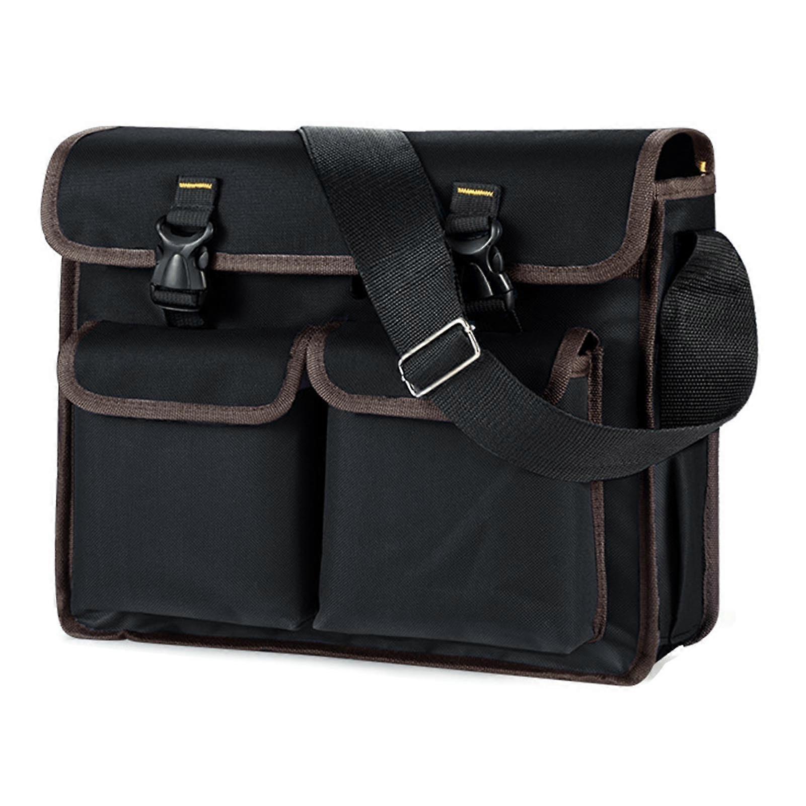 Electrician Tool Bag Large Capacity Oxford Cloth with Multiple Pockets and Adjustable Shoulder Strap