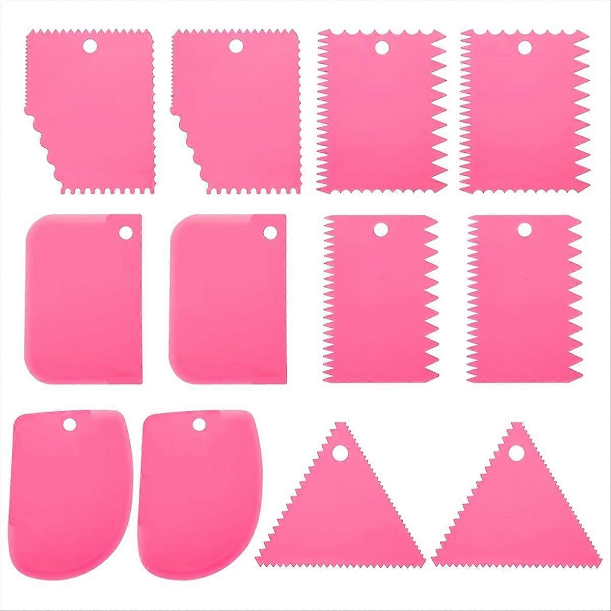 12 Pcs Plastic Clay, 2 Set Pottery Tools Soft Carving Scraper Kit C