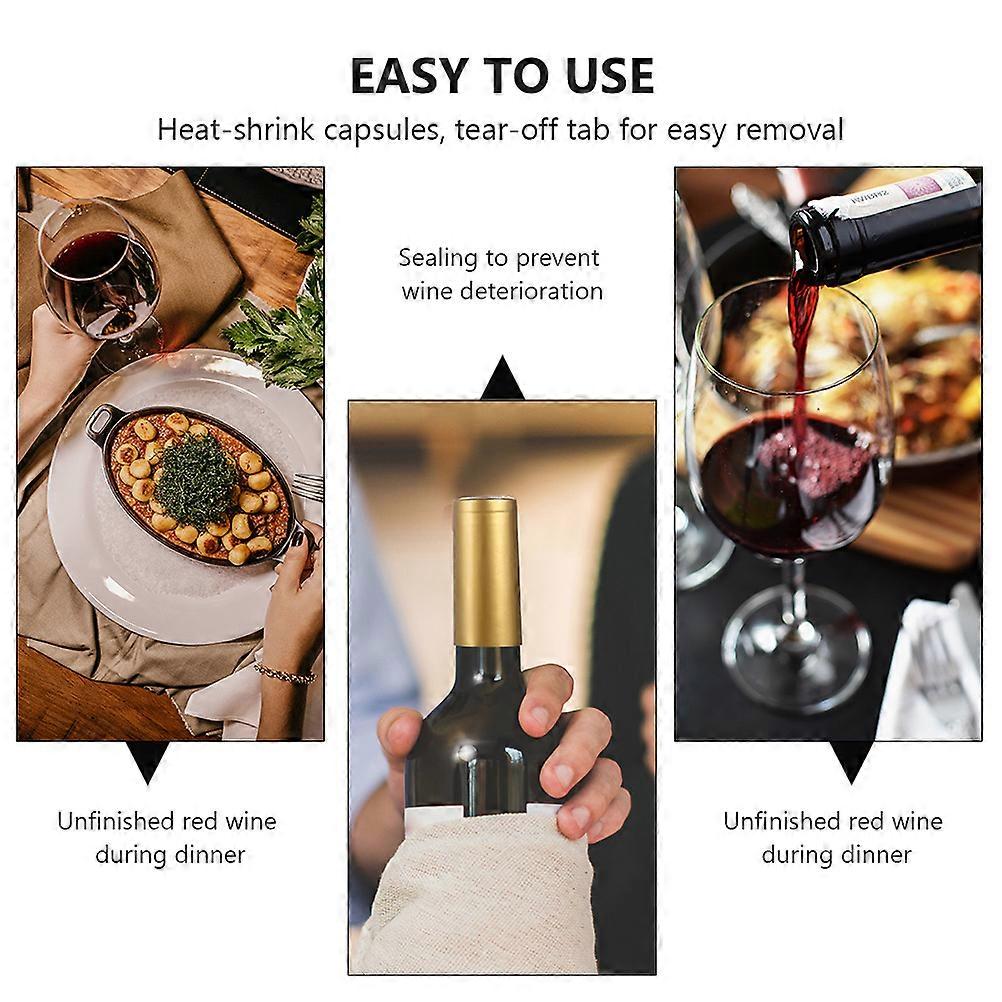 PVC Cap for Use 100Pcs Heat Shrink Capsule