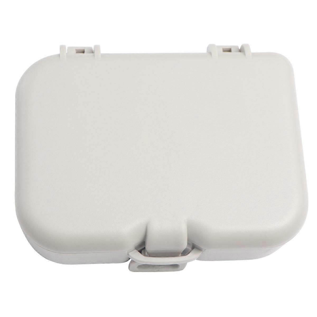 False Teeth Storage Box for Cleaning with Mirror and Brush 1Pcs Durable Case