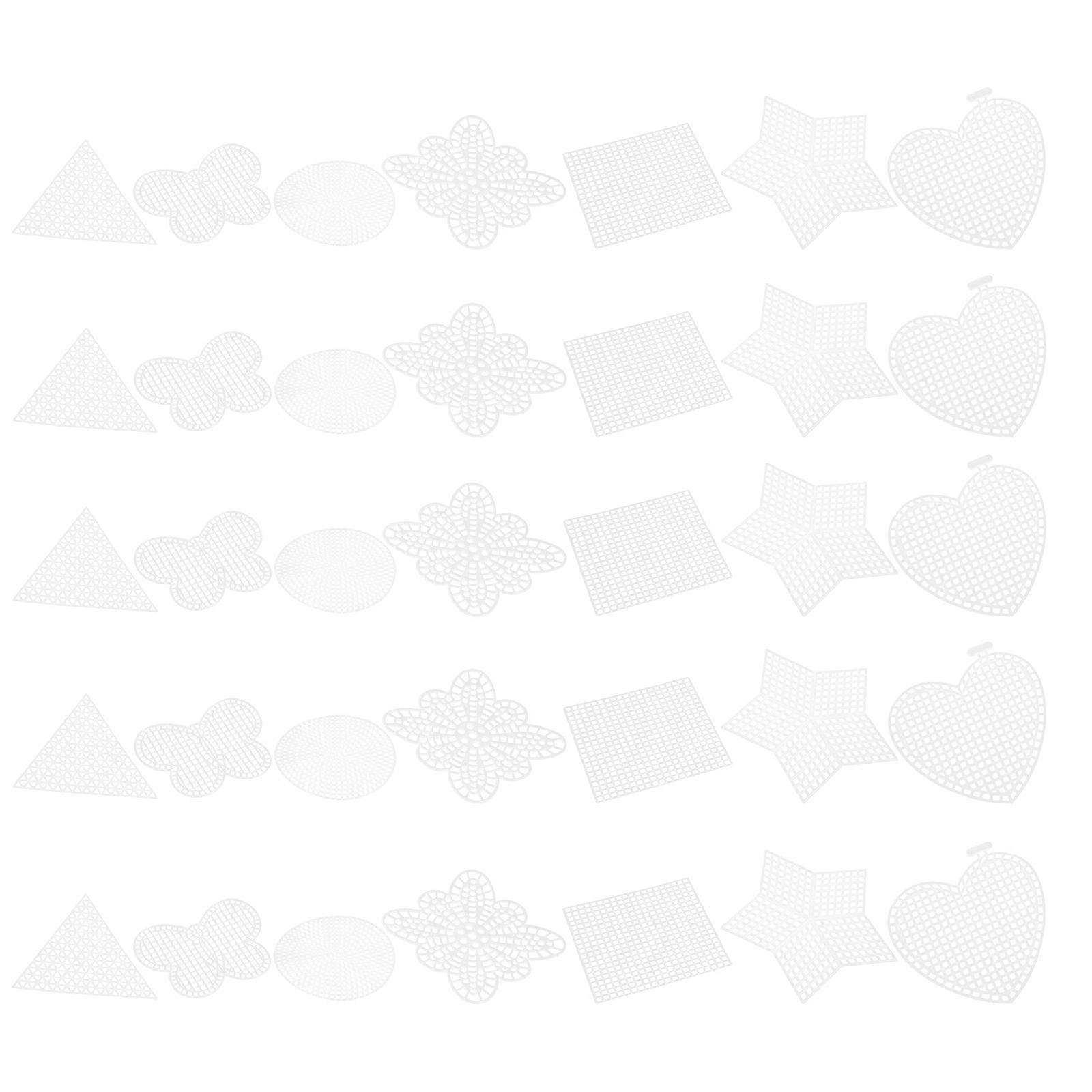 Plastic Canvas Mesh Sheets Sewing Plastic Canvas Home Decor Square 70Pcs