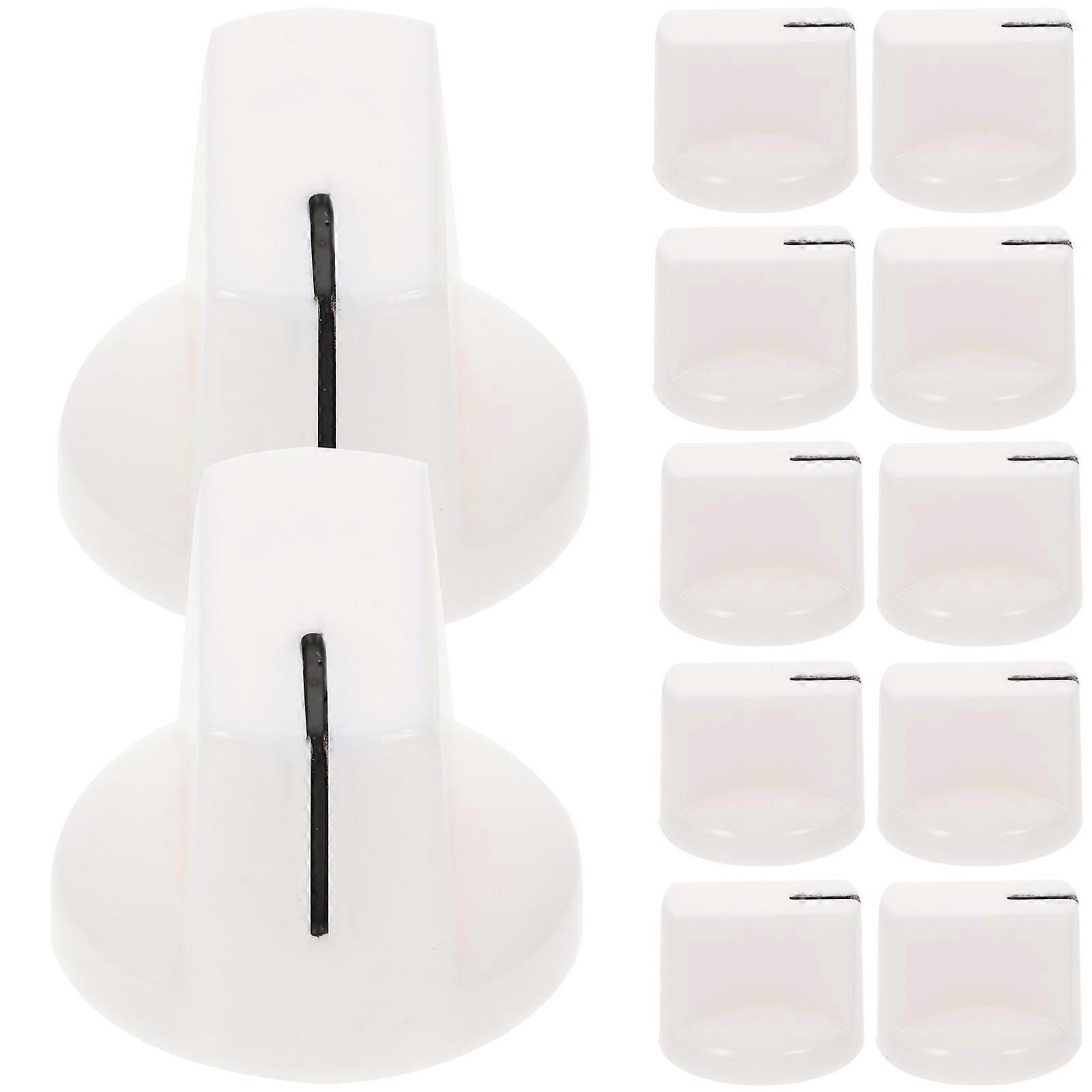 Guitar Volume Control Knobs for Instrument Use 12Pcs Durable Plastic White