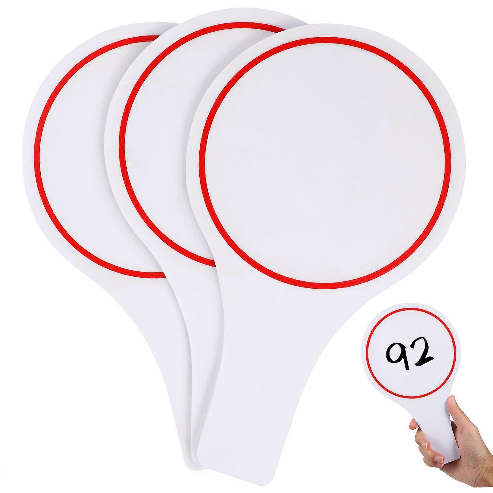 Handheld Dry Erase White Board Scoring Board for Classroom Use 9Pcs