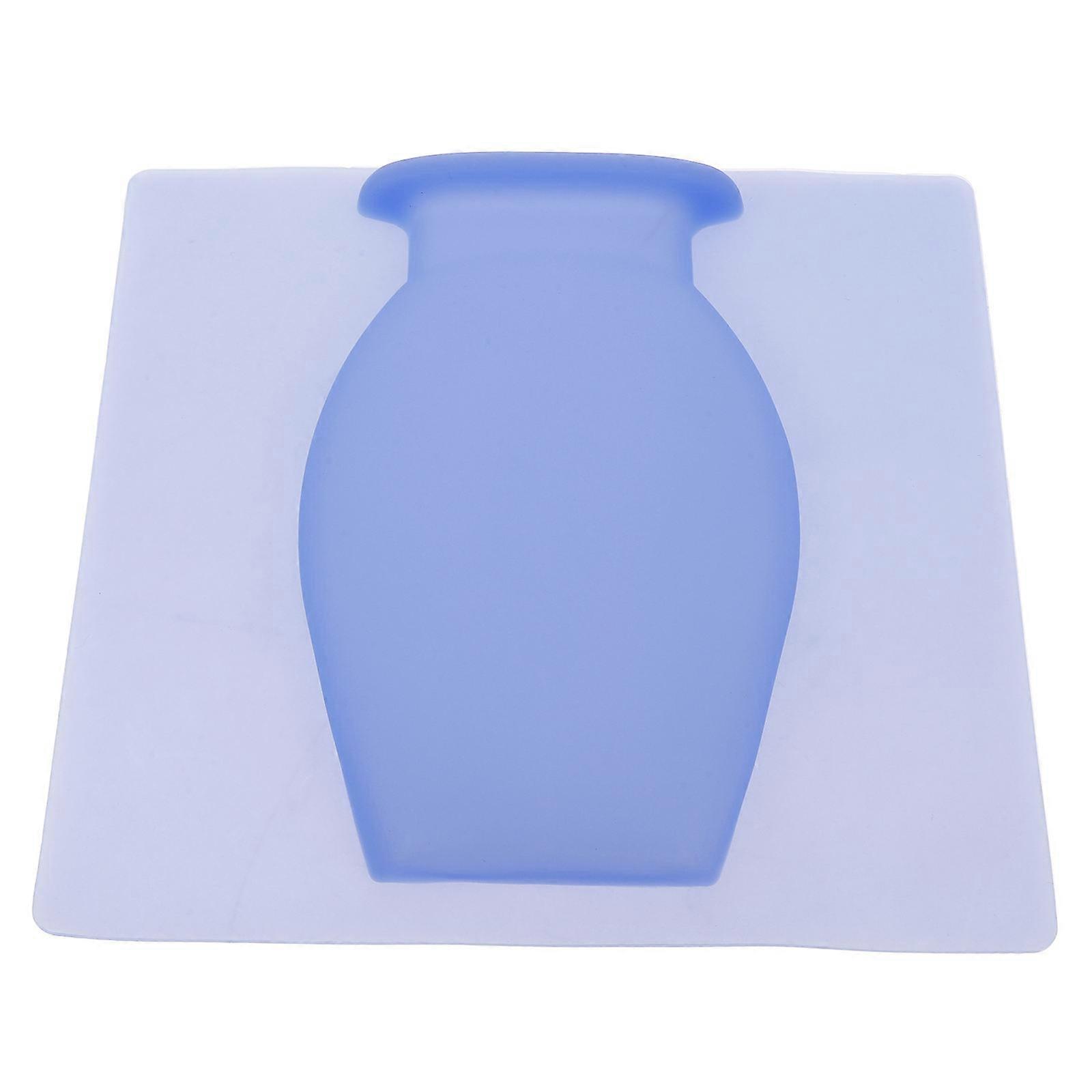 Wall-Mounted Vase Silicone Vase Decor for Storage Using Blue
