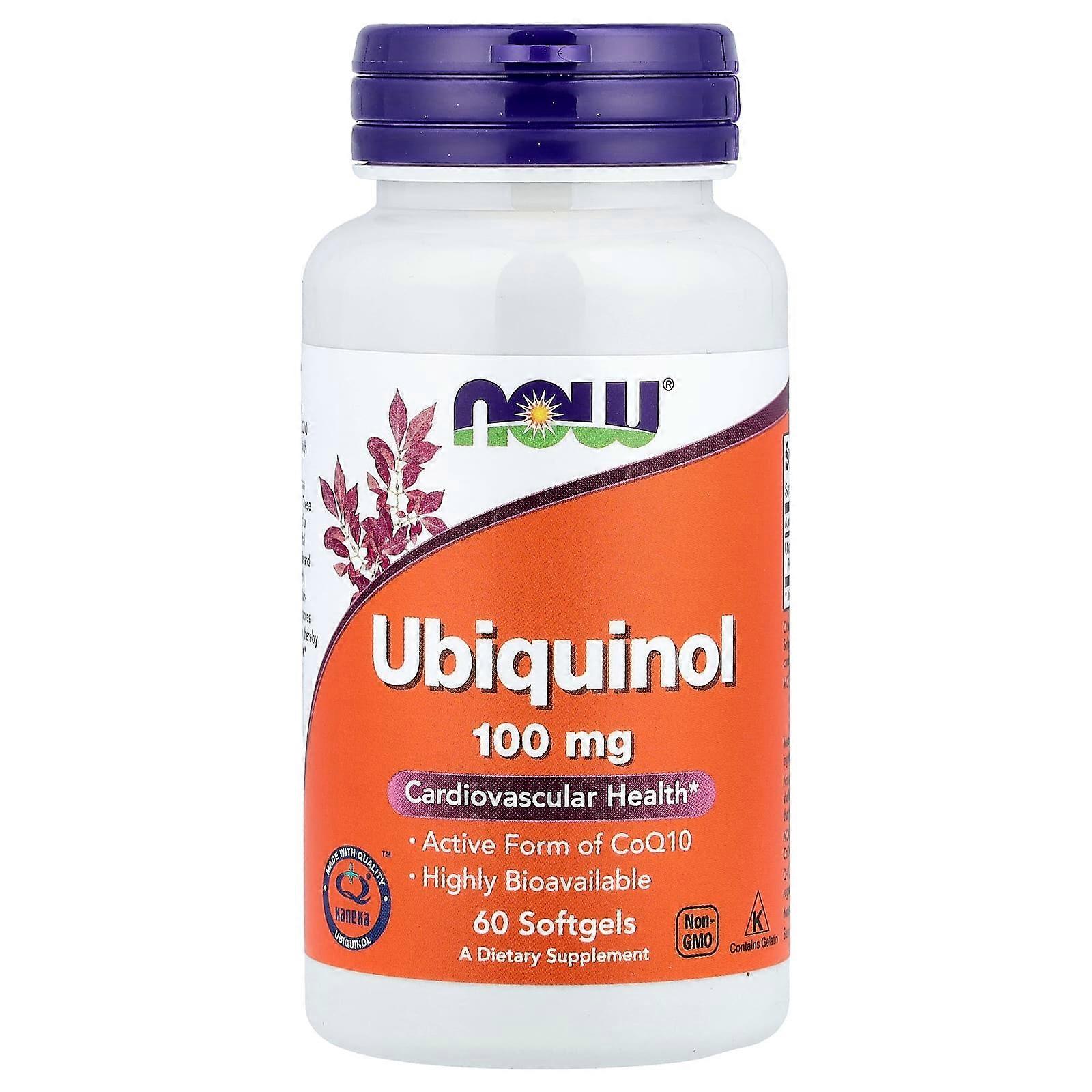Now Foods, Ubiquinol, 100 mg, 60 Softgels