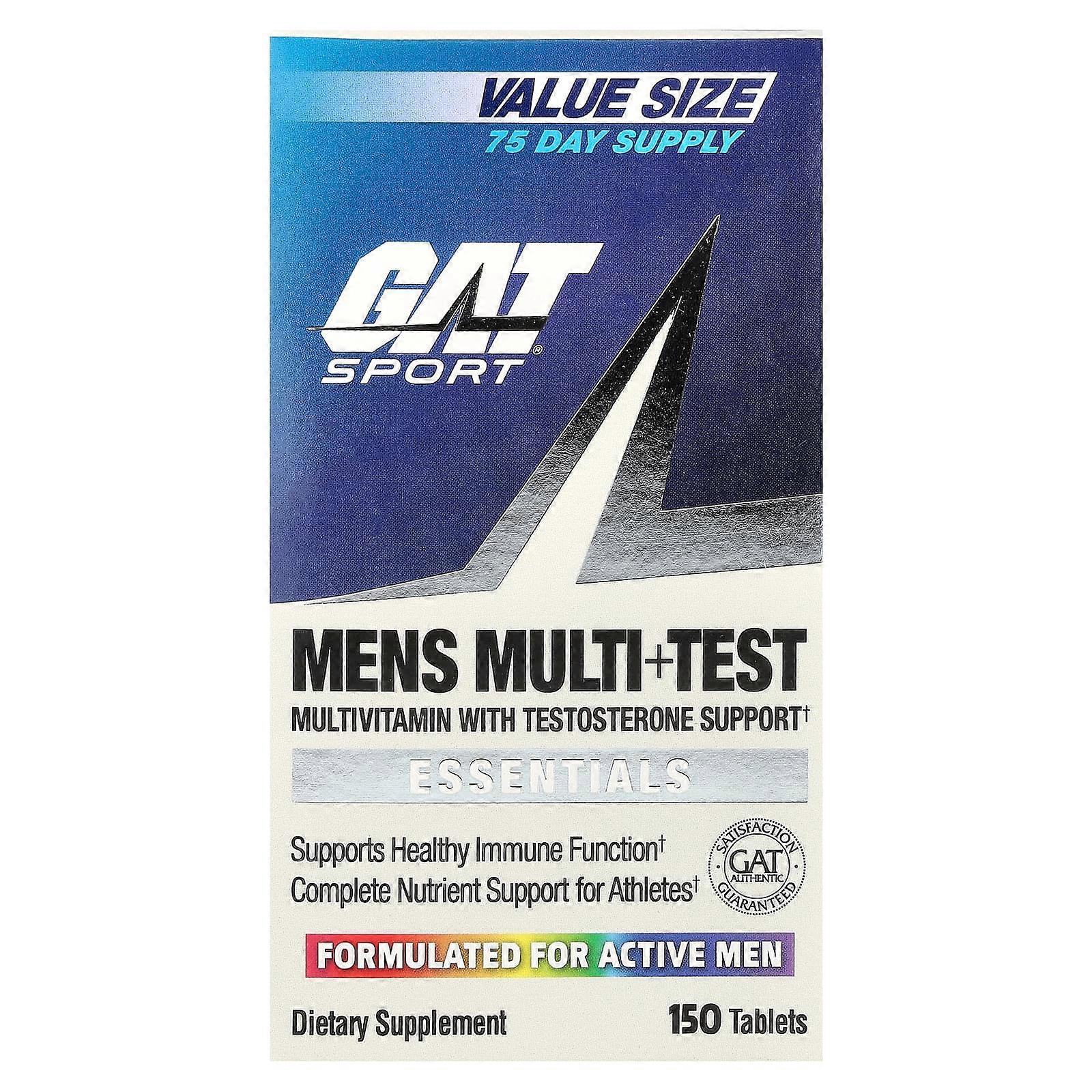 GAT, Mens Multi + Test, 150 Tablets