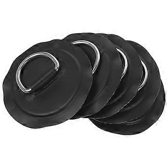 5pcs D Rings Inflatable Boat Canoe Rope Buckles Stainless Steel D Ring Pad Kayak Supplies