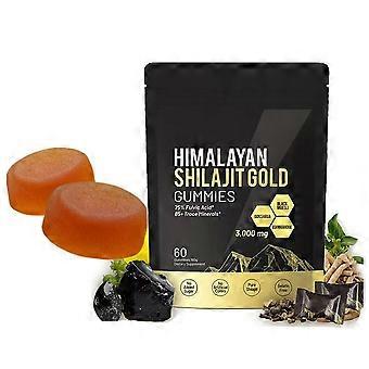 Himalayan Shilajit Gold GEL 60 stuks voedingsgels en kauwtabletten - Zwart/zakje