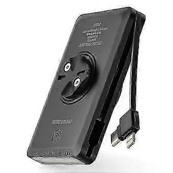 RockBros JP008 5000mAh Powerbank mit kabelgebundenem Fahrrad-Frontlicht, tragbare Outdoor-Fahrradausrüstung für Radfahrer