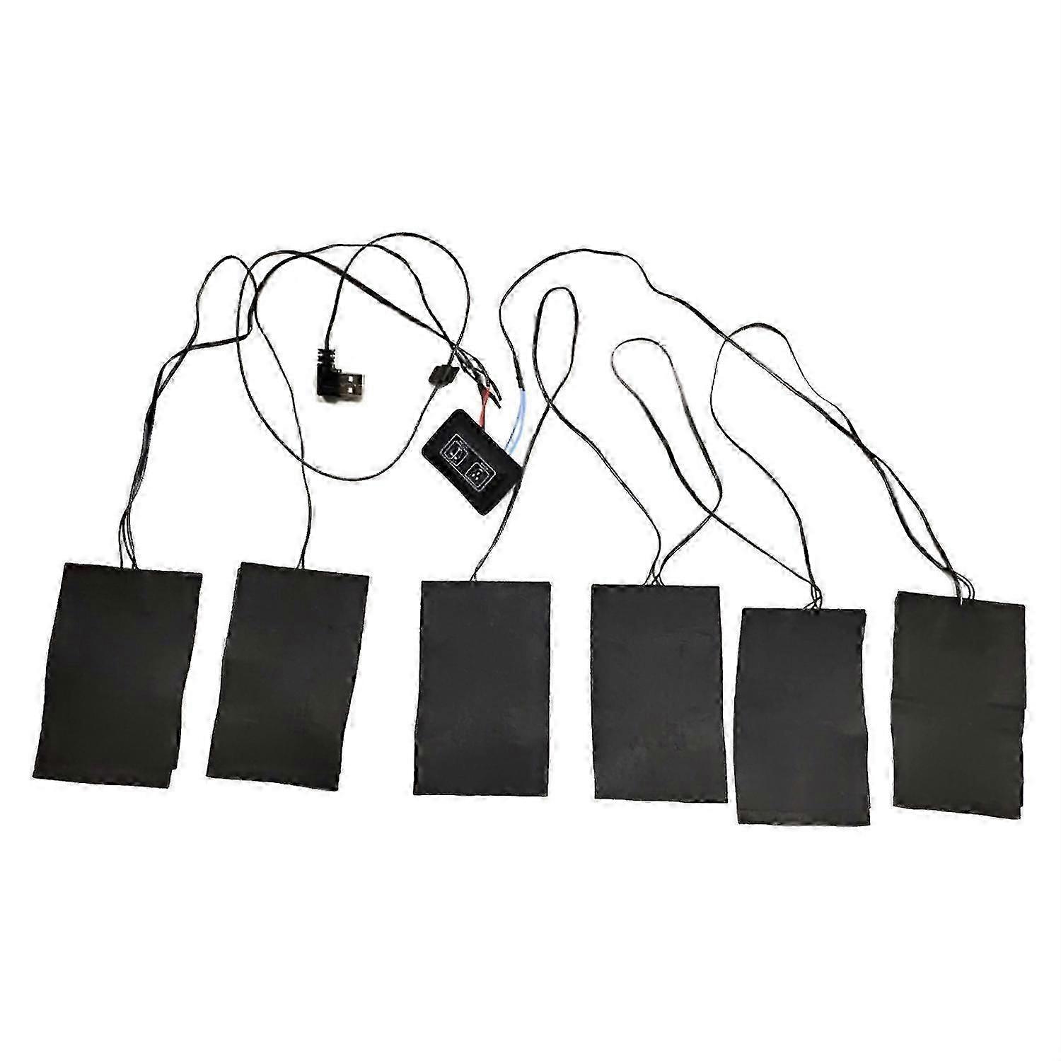 1 Set Warm Keeping Heating Pad Effective Fiber Practical Stable Function Clothes Heating Sheet for W