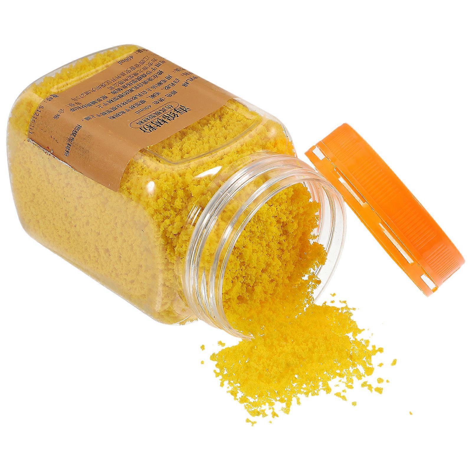 Grass Dressing Scatter Material for Decor 4Pcs 1 Bottle Yellow Sponge