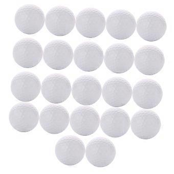 22pcs Ball Hollow Ball Non-porous Ball Swing Training Aids Indoor Double Layer Practice Balls for Indoor (White)
