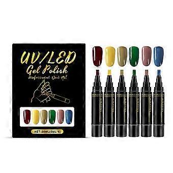 One-step gel nail polishes pen kit 3-in-1 Design Birthday and Holiday Gift