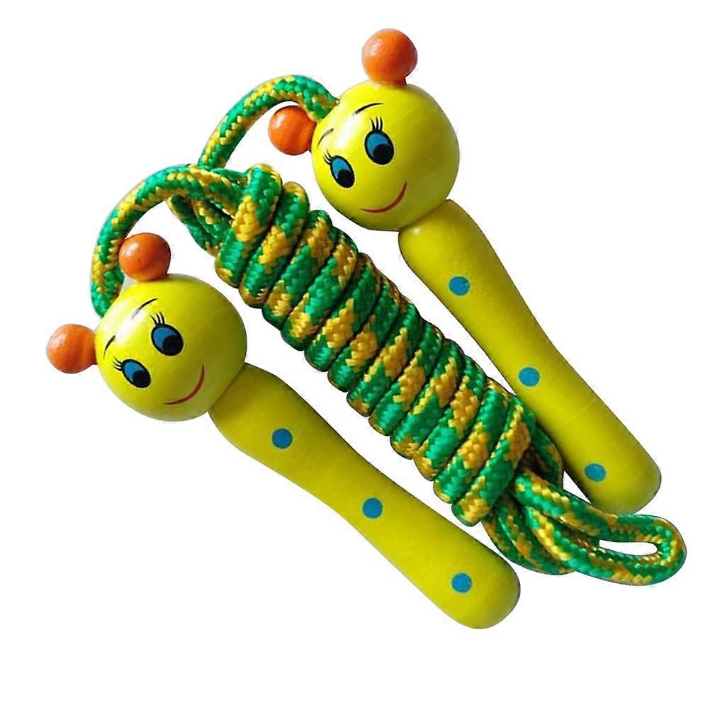 Corde à sauter ajustable en forme d'animal, jaune