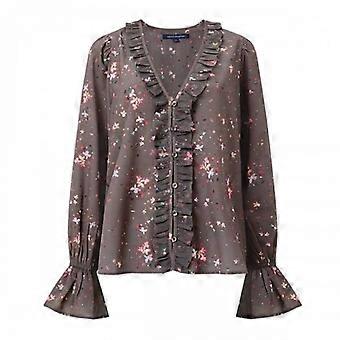 French Connection Womens/Ladies Carina Crepe Long-Sleeved Blouse