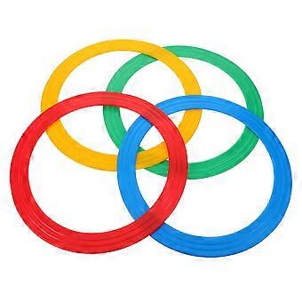 4pcs Plastic Juggling Rings - 13'' Circus Toys Agility Hoop Props for Outdoor Games and Toss - Throwing Games Juggling Equipment For Performance