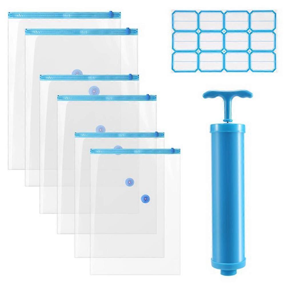 6 Pack Vacuum Storage Bags, Compression for Comforters and Blankets