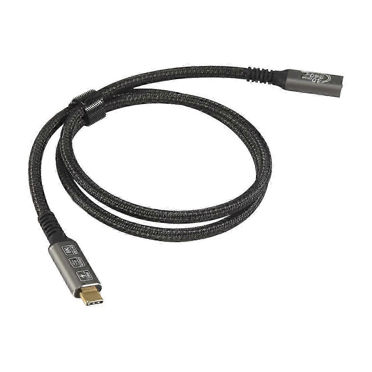 USB4 8K Cable 0.8M for Thunderbolt 4 Compatible USB 4 Type-C