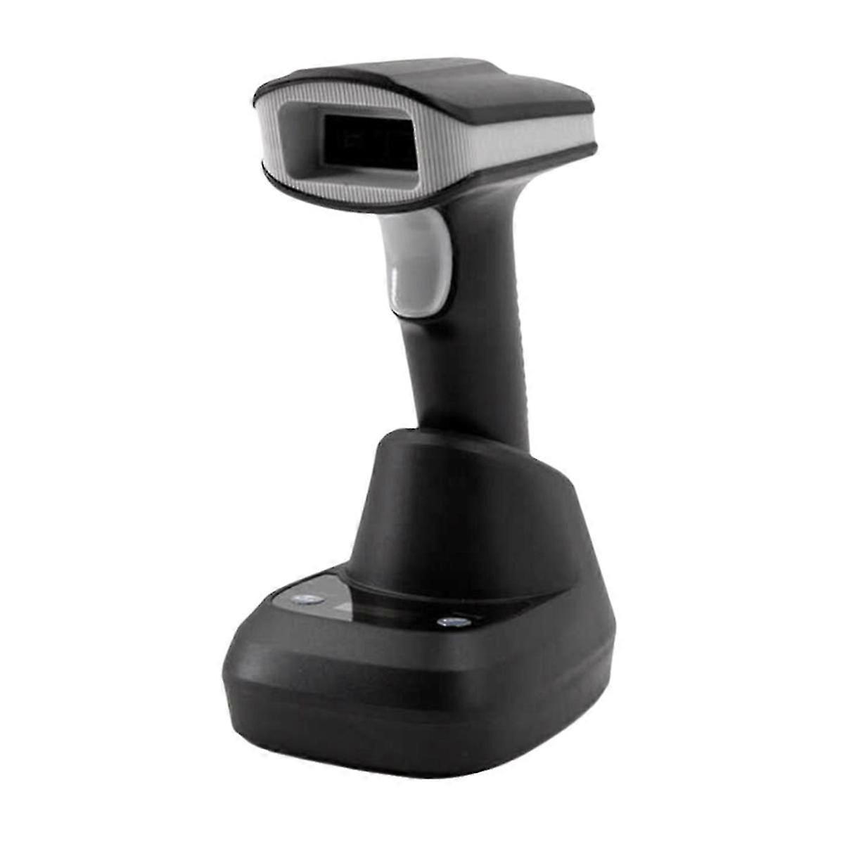 Handheld Bluetooth Barcode Scanner QR Code Wireless 1D 2D Barcode Reader with Base for Supermarkets