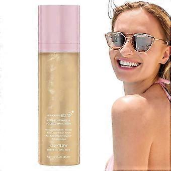 Setting Spray SPF 50, Makeup Fixing Mist, Svedafvisende hudbeskytter, Langtidsholdbar UV-skærm Til ferie, rejser, sport, strand, vandreture, svømmetur