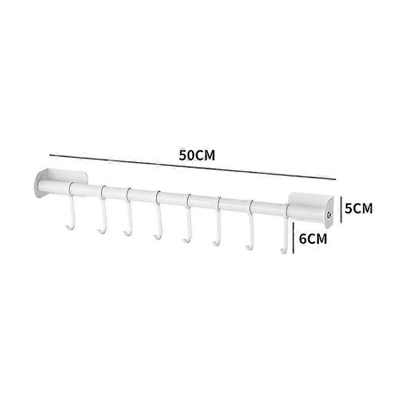 Hanging rod support white 50cm
