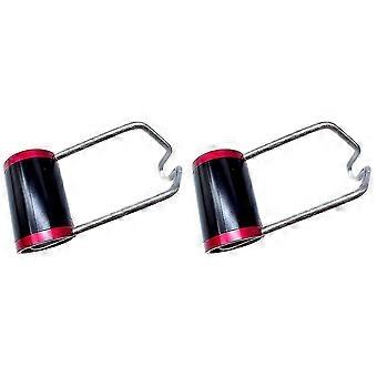 2x Superlight Frontlicht Halterung Fahrrad Licht Halter (schwarz rot)