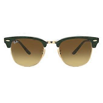 Ray-Ban RB2176 Clubmaster Folding 136885 Full Rim Green Unisex Browline Sunglasses UV3 Original