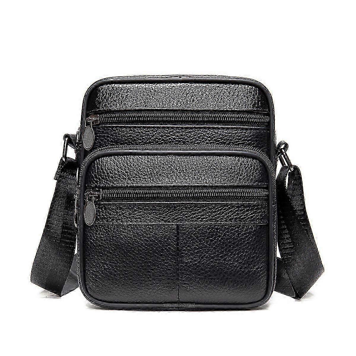 Sac bandoulière en cuir pour homme, sac messager pour les voyages [MI]