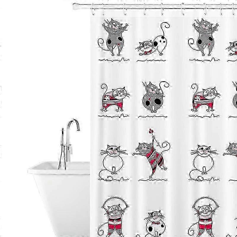 2026 Funny Polyester Shower Curtain, Mildew Resistant, Waterproof