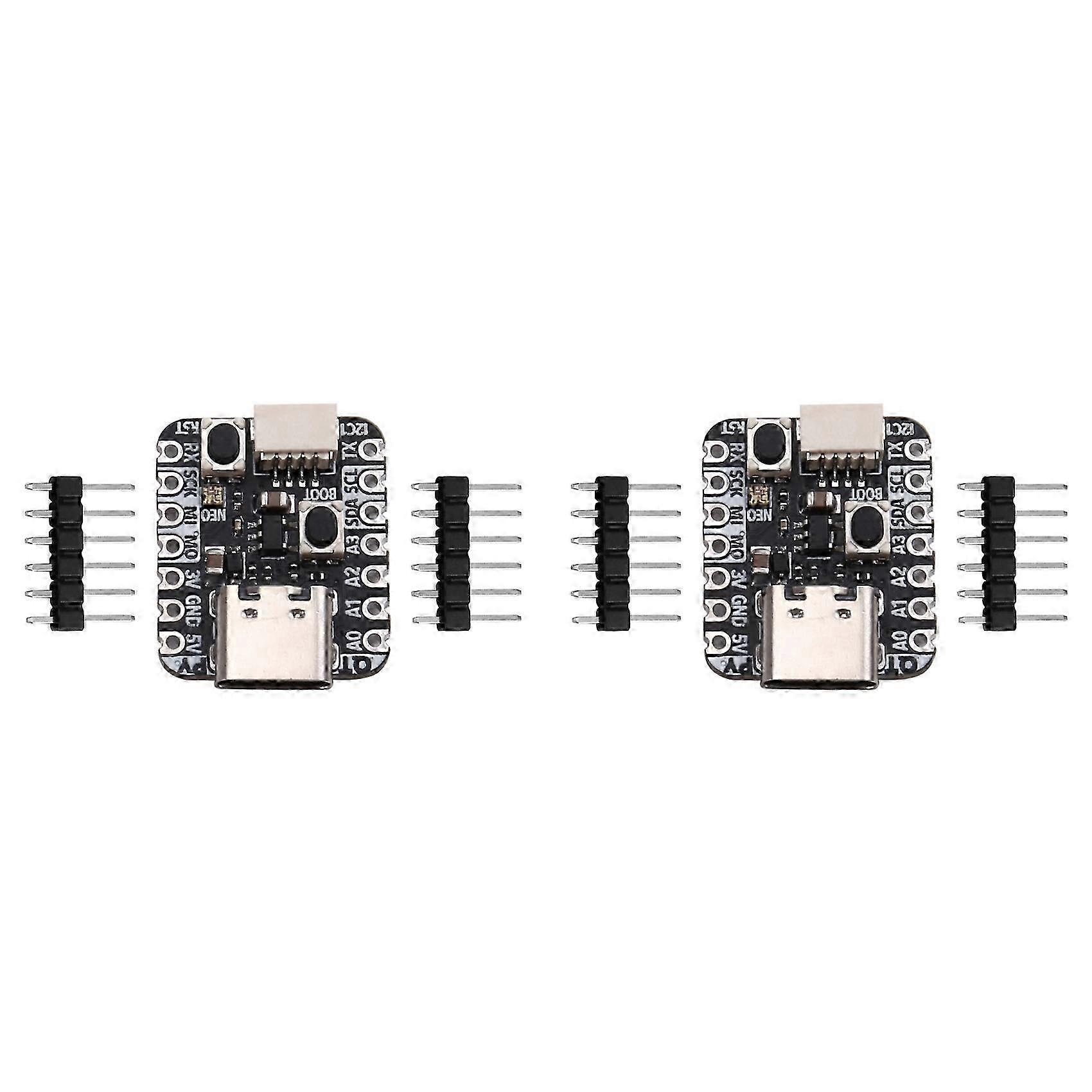 2X 4900 QT Py RP2040 Microcontroller USB Type C Compact Microcontroller Ideal for DIY Electronics and Robotics Projects
