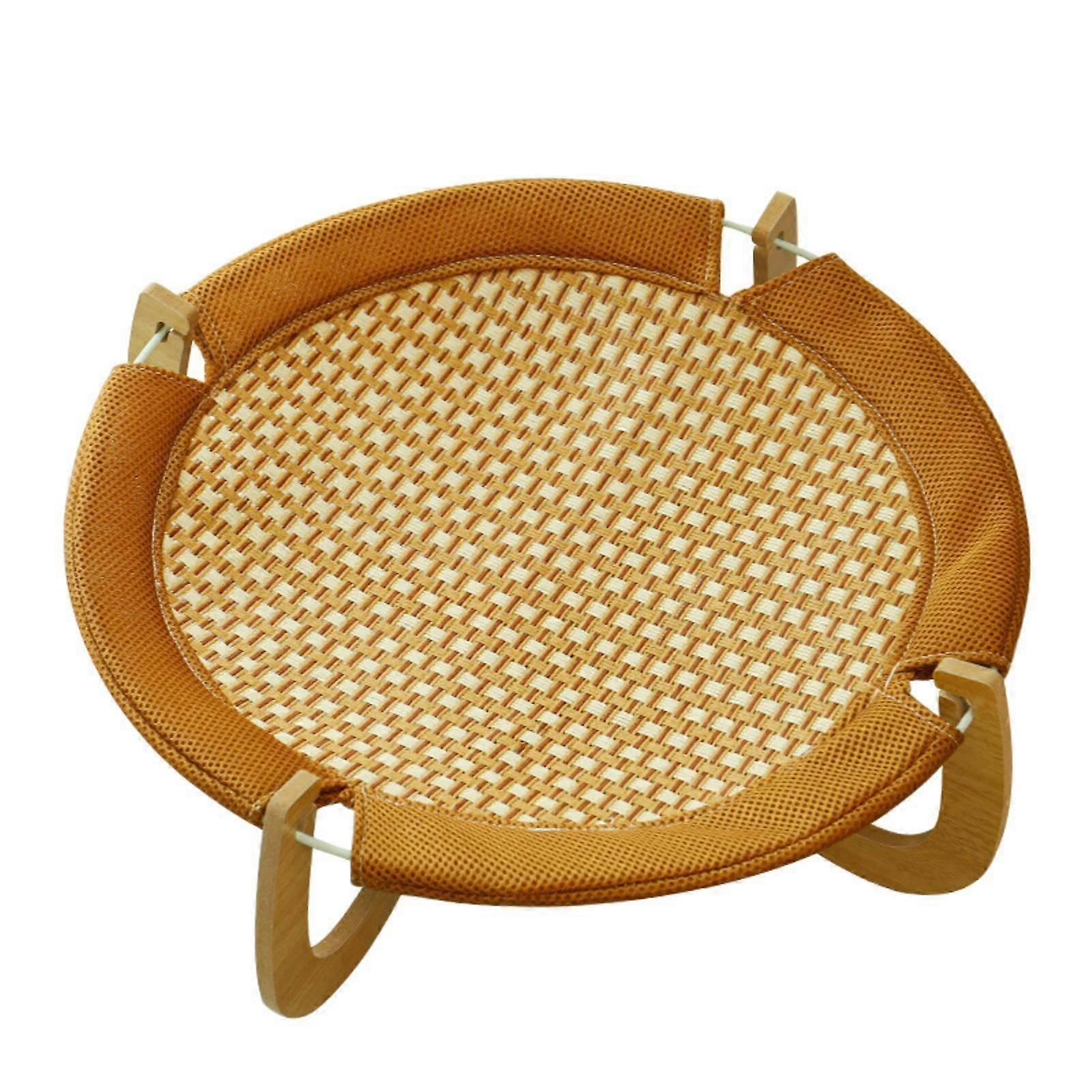 Pet Sling Bed Water-Resistant-Proof Elevated Pet Bed Stable Frame for Summer