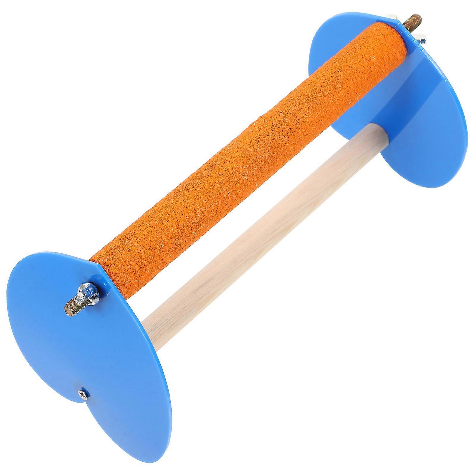 Support de bureau pour perroquets, utilisable comme perchoir.