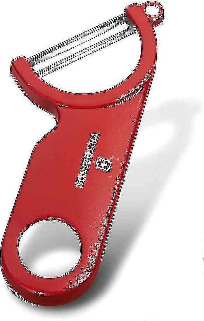 Potato Peeler, Red, Stainless