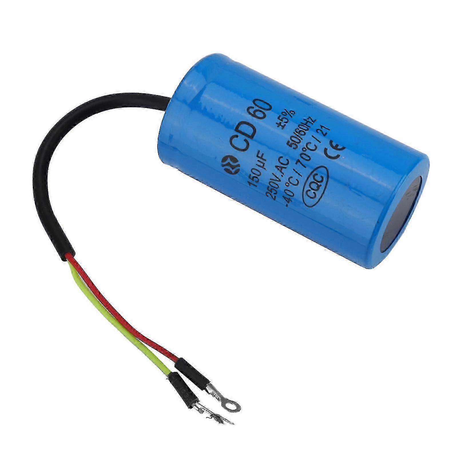 CD60 Capacitor 150uf 250V AC for Compressor with Wire