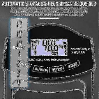 Digital Hand Dynamometer Grip Strength Tester, 180kg High Accuracy Meter with USB LCD Screen