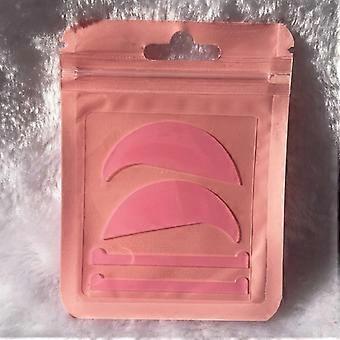 1 set di cuscinetti in silicone per la permanente delle ciglia, riutilizzabili, con nastri per extension ciglia.