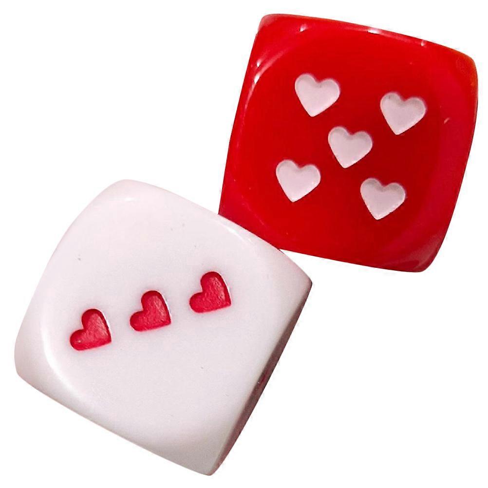 Board Game Set Heart Pattern Acrylic for Playing 4Pcs