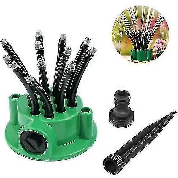 360 Automatic Multi-Head Garden Shower Sprinkler 26-27