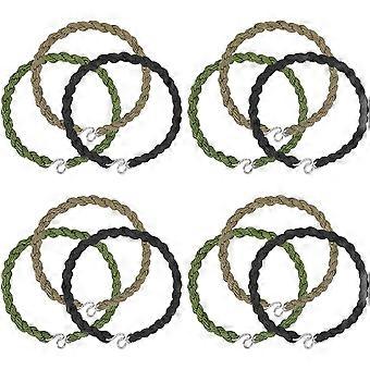 12 Pcs for Twisters Army Ties, for Twisties Military Boot Straps Boot Bands