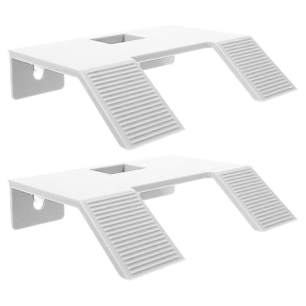 Plastic Turtle Basking Platform with Suction Cups 2Pcs for Turtle Tanks