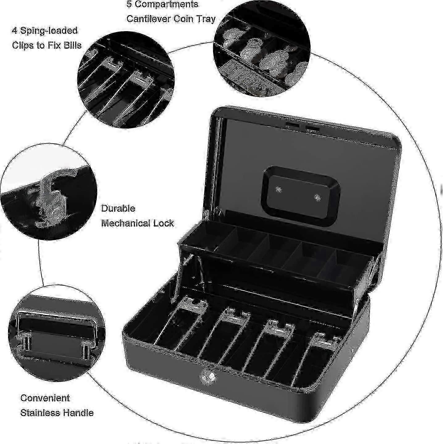 Lockable Cantilever Money Tray Box