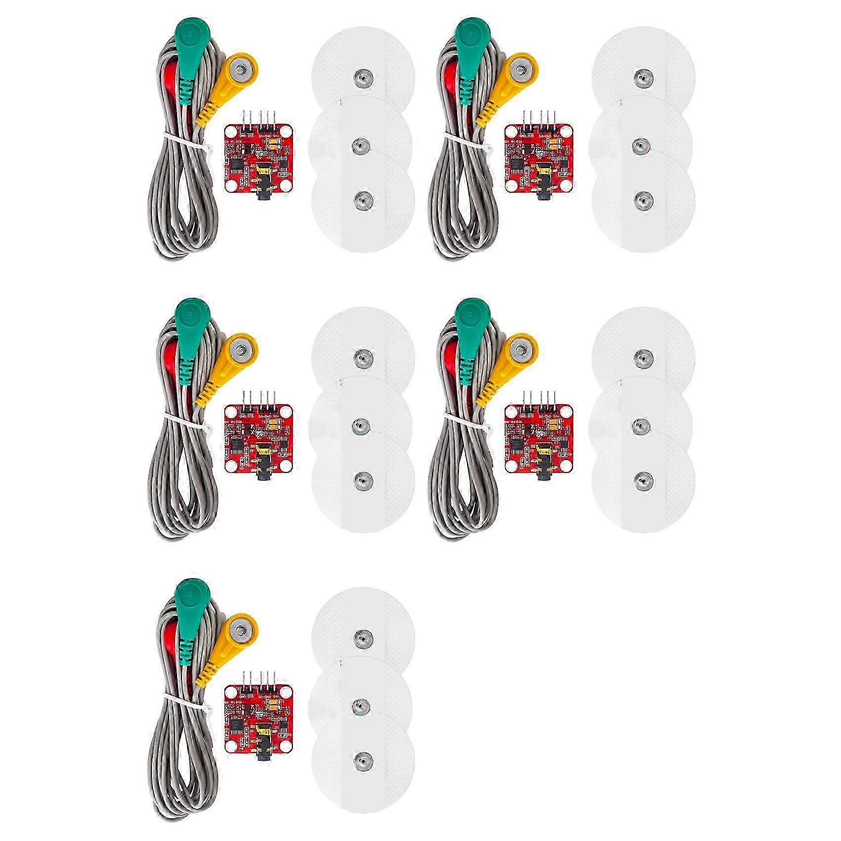 5X Muscle Electrical Sensor Module EMG Signal Collection compatible with Arduino Electronic Development Kit,compatible with Mobile Electronics