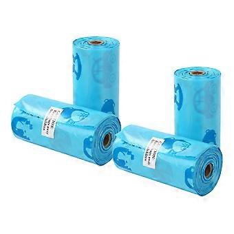 4 Roll Tear Resistant Pet Waste Sacks Degradable Thickened Trash Bags For Cats Dog Litter Poop Pick Up Easy Tie Bags