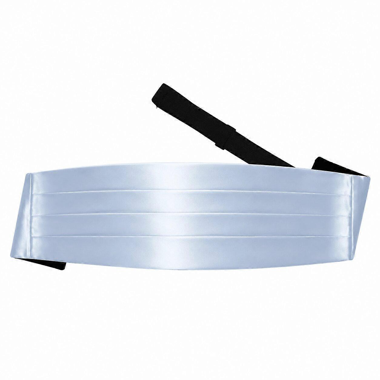 Dusty Blue Plain Satin Cummerbund