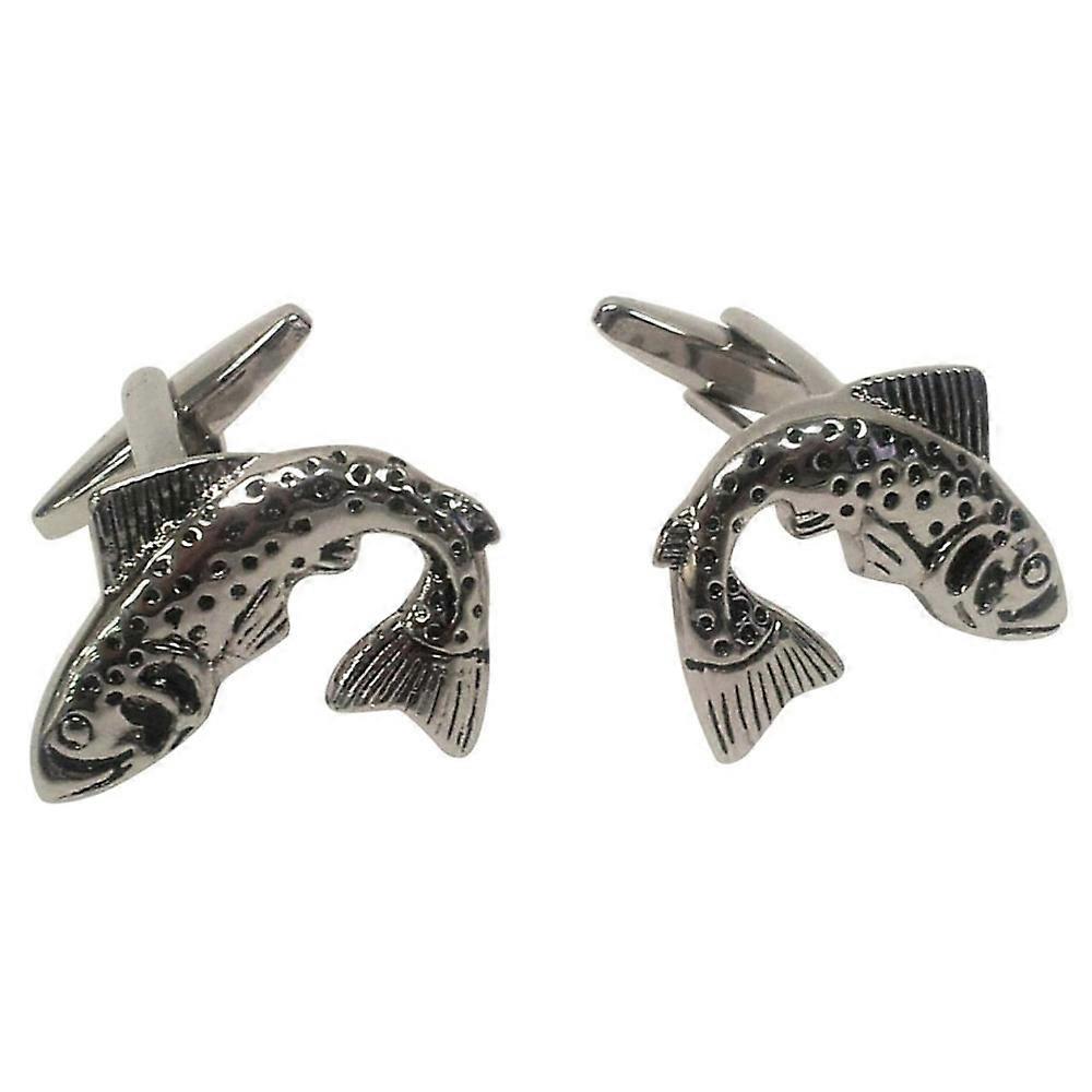 GDesign Trout Design Button Cufflinks Premium Quality and Durable Cufflinks