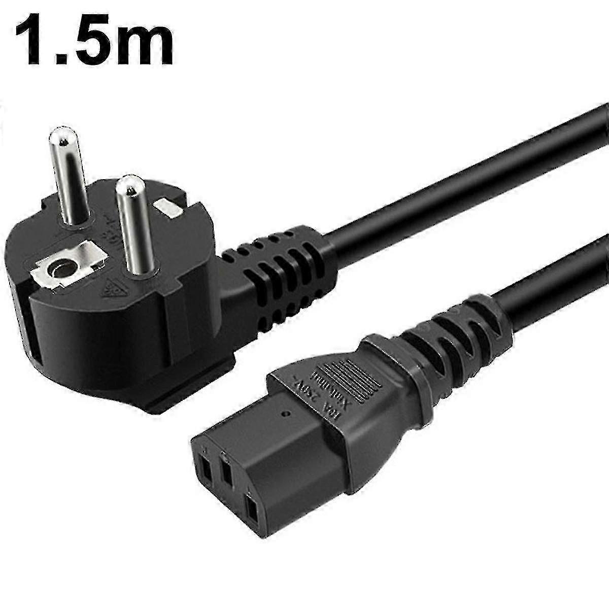 C13 Euro Plug 1.8m Power Cable
