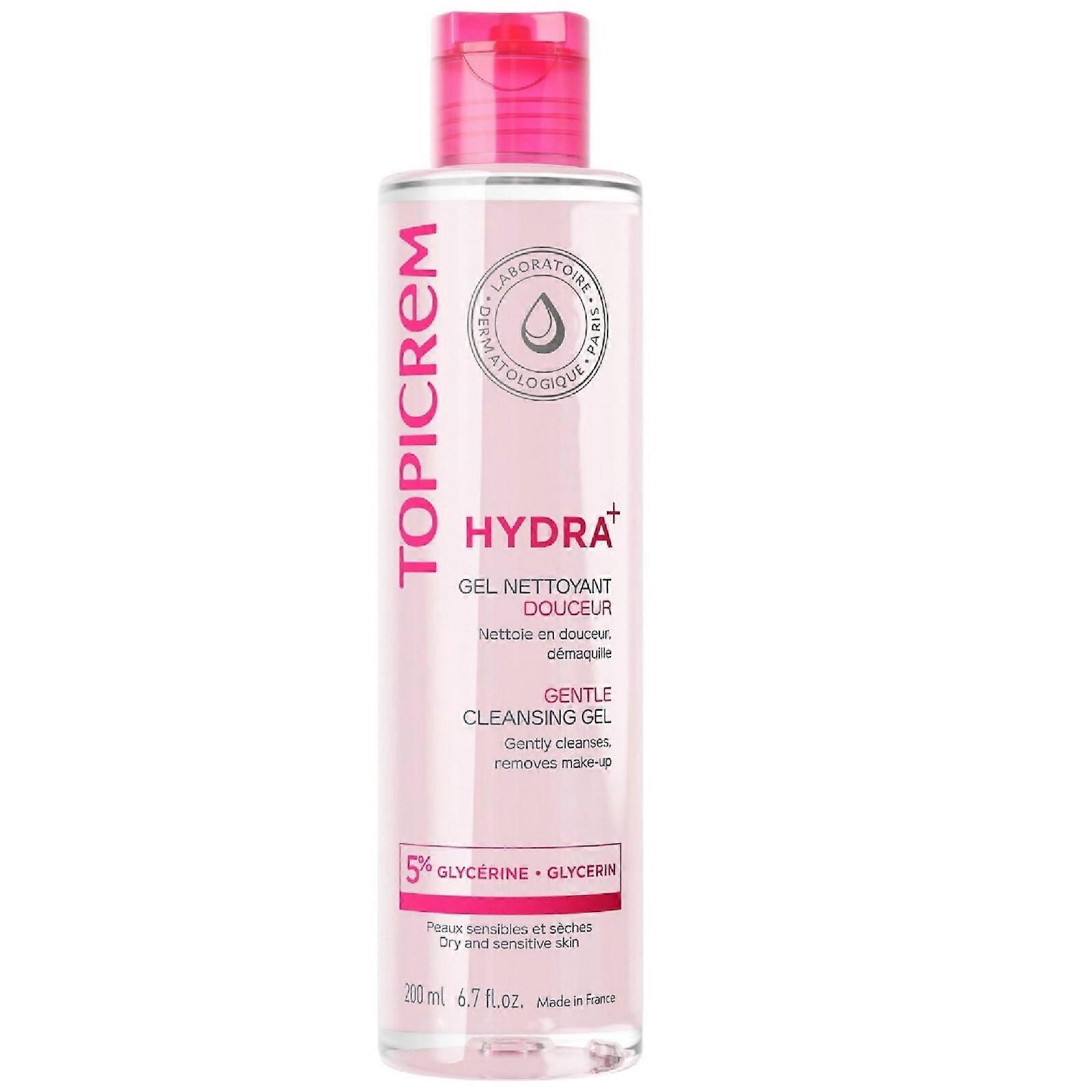 Facial Cleansing Gel Topicrem Hydra+ 200 ml